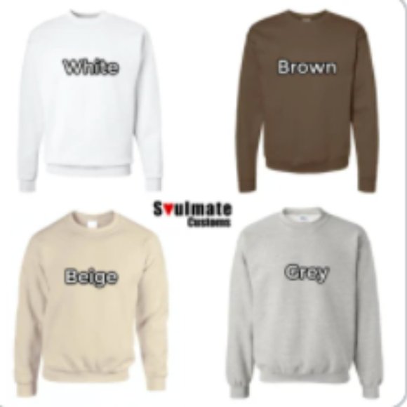 Custom Soulmate© Personalized Embroidery Sweatshirt - Picture 6 of 11